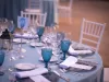 tables for events in the rural house